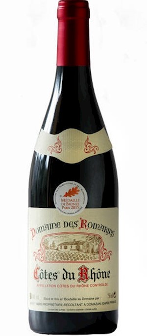 Wine Label: Romarins Cotes-du-Rhone 2020 LARGE