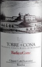 Wine Label: Torre a Cona Chianti "Badia a Corte" THUMBNAIL