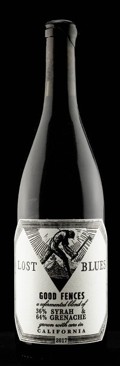Wine Label: Lost Blues 2018 "Good Fences" Grenache/Syrah $49.99 LARGE