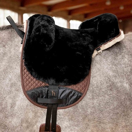 Horze Sheepskin Bareback Saddle THUMBNAIL