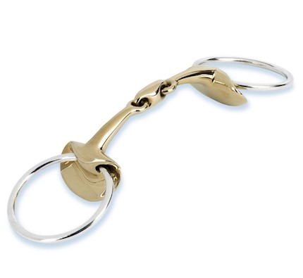 Stubben Steeltec 2262 Golden Wings Snaffle Bit THUMBNAIL