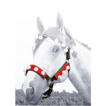 Holiday Elf Halter / Bridle Cover THUMBNAIL