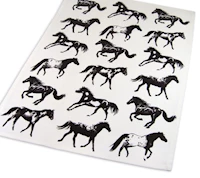 Horse Stamped Kitchen Towel MAIN