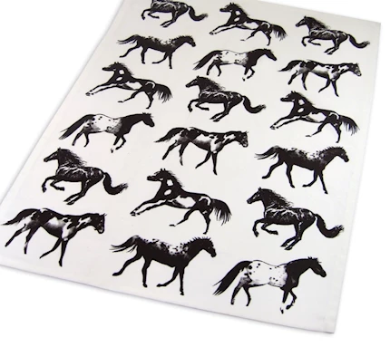Horse Stamped Kitchen Towel THUMBNAIL