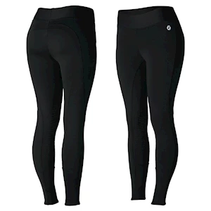 Horze Active Women's Winter Silicone Knee Patch Tights with Cell Phone Pocket LARGE