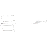 7" Snake Worm Ultralight Rig SWATCH