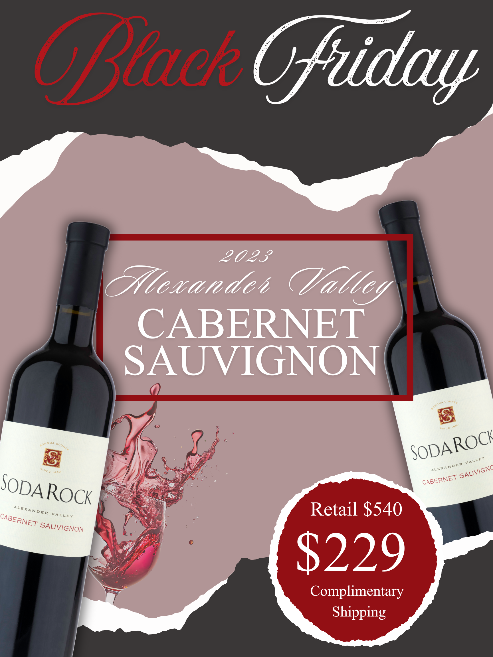 $229 Black Friday Alexander Valley Cab Case THUMBNAIL