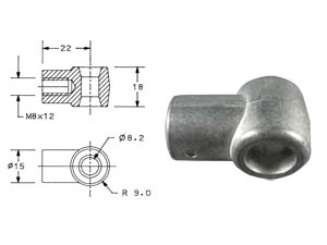 065-00191B End Fitting LARGE