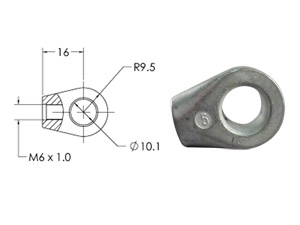 P65-10007 End Fitting LARGE