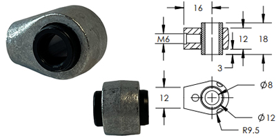 D68-01009 End Fitting LARGE