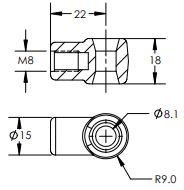 065-00525E End Fitting MAIN