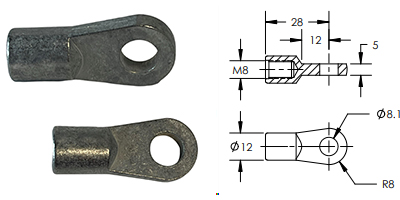 P65-00071 End Fitting LARGE