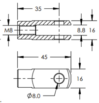 P68-00620 End Fitting MAIN