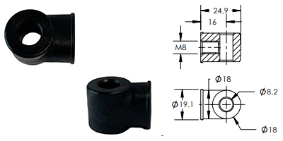P68-00581C End Fitting LARGE