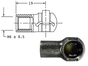 168-00052C End Fitting LARGE