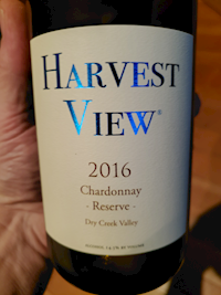 Harvest View Chardonnay 2016 Reserve - $69 retail MAIN