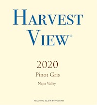Harvest View Pinot Gris 2020 - Napa Valley - $35 retail MAIN