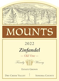 Mounts Old Vine Zinfandel 2022 - Public $49 MAIN