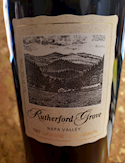 Rutherford Grove Cabernet Sauvignon 1997 THUMBNAIL