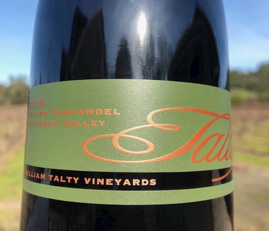 2019 William Talty Estate Zinfandel -PRIOR RELEASE MAIN