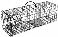 Squirrel / Muskrat / Mink / Opossum Galvanized Metal Live Animal Trap with 1 x 1 Wire Grid MAIN