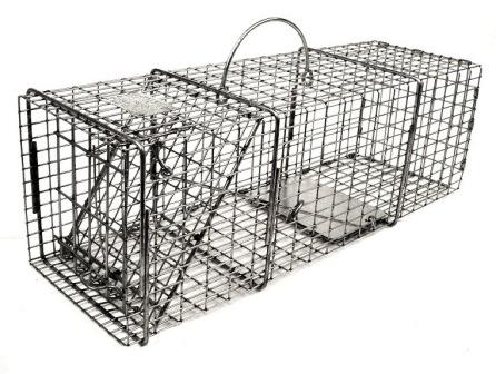 Professional Squirrel /Muskrat/Opossum Galvanized Metal Live Animal Trap with 1/2" x 1" Wire Grid THUMBNAIL