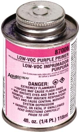 Aquascape Flexible PVC Pipe Purple Primer for Water Garden & Pond Pipe MAIN