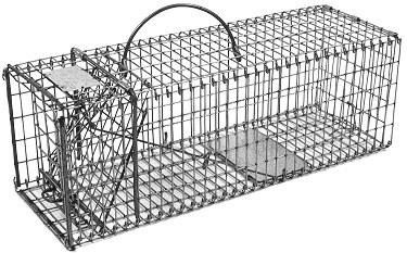 Chipmunk / Rat Galvanized Metal Collapsible Live Animal Traps with 1/2" x 1" Wire Grid THUMBNAIL