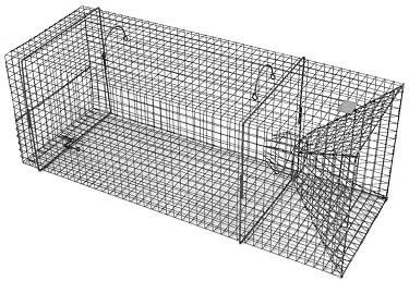 Single Door - Rigid XL Fish Live Trap with 1 x 1 Inch Grid & 5 Inch Throat