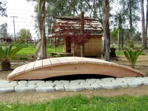 8' Span Hand Made Natural 100% Redwood Bridges For Gardens, Paths, & Ponds LARGE