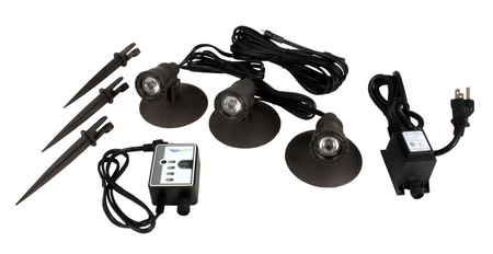 1-Watt Pond Fountain, and Landscape LED 3-Light Kit (G2) by Aquascape- 5 year Warranty THUMBNAIL