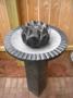 Aquascape - Natural Black Stone Bird Bath & Flower Fountain for Custom Water Features SWATCH