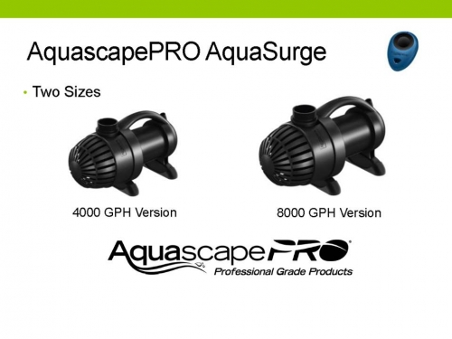 Aquascape AquaSurgePRO 4000-8000 gph Adjustable Flow Water Garden & Pond Submersible Pump LARGE