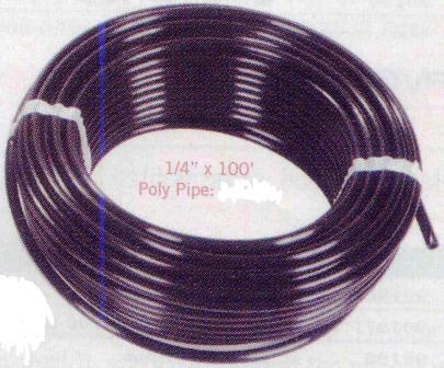 1/4 x 100 ft  Poly Pipe for 1/2" Hudson Automatic Water Fill Valve for Water Garden & Pond Skimmers THUMBNAIL