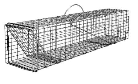 Flush Mount Simple Animal Trap - Skunk, Opossum, Prairie Dog Size (24 x 7 x 7) LARGE