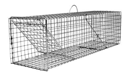 Flush Mount Simple Animal Trap - Cat, Rabbit, Wood Chuck Size (32 x 9 x 9) THUMBNAIL