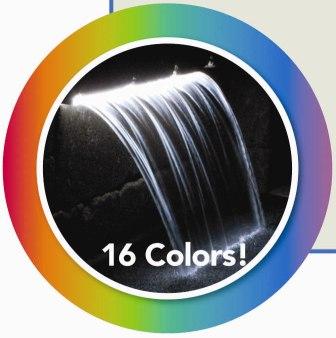 Color Changing Colorfalls - Waterfall Weir & LED w/Transformer by Atlantic Water Gardens THUMBNAIL