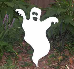 Small Ghost Wall Decor Or Garden Stake 12 X 16 Hand Crafted Metal Garden Art Decor Tjb Inc Online Store