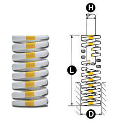 photo and drawing of dayton yellow die spring MAIN