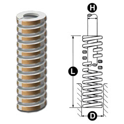 photo and drawing of lamina yellow die spring MAIN