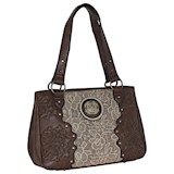 JUSTIN LADIES SATCHEL LACE PANEL W/ GLITTER INLAY – Trenditions Online ...