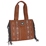 CATCHFLY LG TOTE MULTI COLOR EMBROIDERY W/FRINGE – Trenditions Online Store