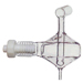 Spray Chamber, Cyclonic Twister w. Helix for Organics [10-3206] THUMBNAIL