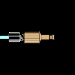 Male Quick Connect PEEK for Perkin Elmer ICP Argon Gas Lines [16-0251] LARGE
