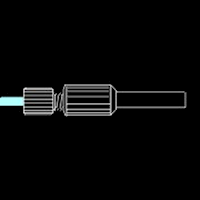 4 mm PEEK Adapter. Fits  Agilent, Thermo iCAP Series, JY, and Analytik Jena [16-0253] MAIN