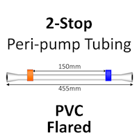 Two Stop, PVC, 0.25mm, Orange-Blue FLARED END 12/pk [20-1103F] MAIN