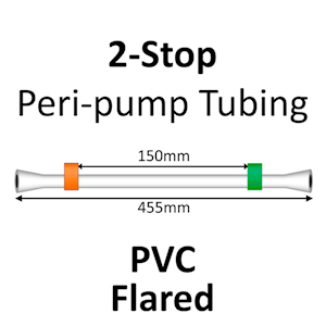 Two Stop, PVC, 0.38mm, Orange-Green FLARED END 12/pk [20-1108F] LARGE