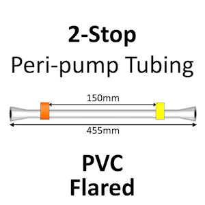 Two Stop, PVC, 0.51mm,  Orange-Yellow  FLARED END 12/pk [20-1110F] LARGE