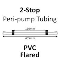 Two Stop, PVC, 0.76mm, Black-Black  FLARED END 12/pk [20-1113F] MAIN
