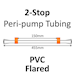 Two Stop, PVC, 0.89mm, Orange-Orange  FLARED END 12/pk [20-1114F] THUMBNAIL